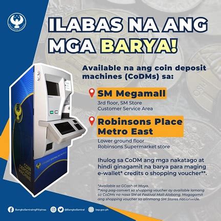 sm megamall coin deposit machine|Deposit your loose change at these machines to get shopping  .